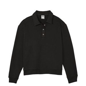 PINK Victoria’s Secret Fleece Polo Sweatshirt